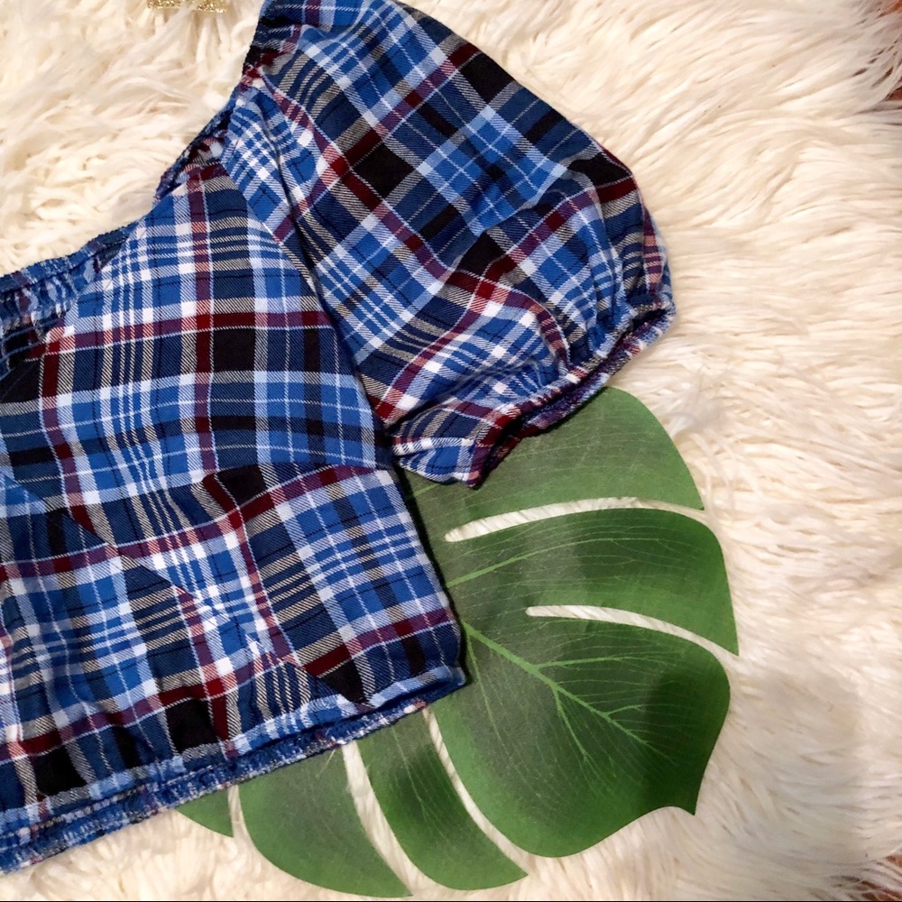 🍍5/$25 | Wild Fable • Medium • Plaid Crop Top - Picture 4 of 7